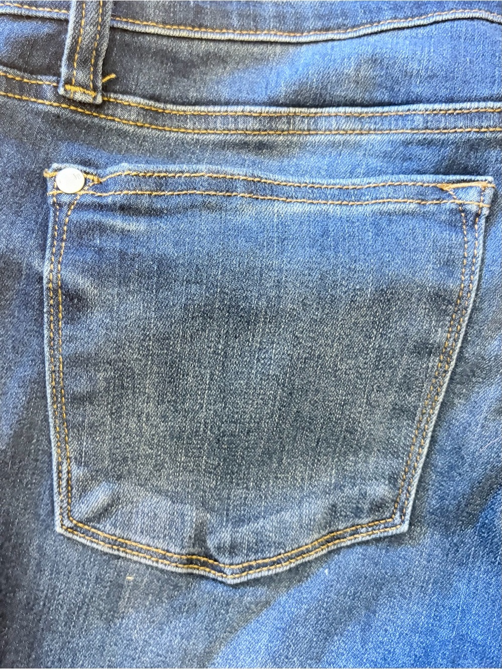Judy Blue Straight Leg Cropped Jeans Med Wash Stretch Denim Cuff High Rise Sz 31 - Picture 10 of 15
